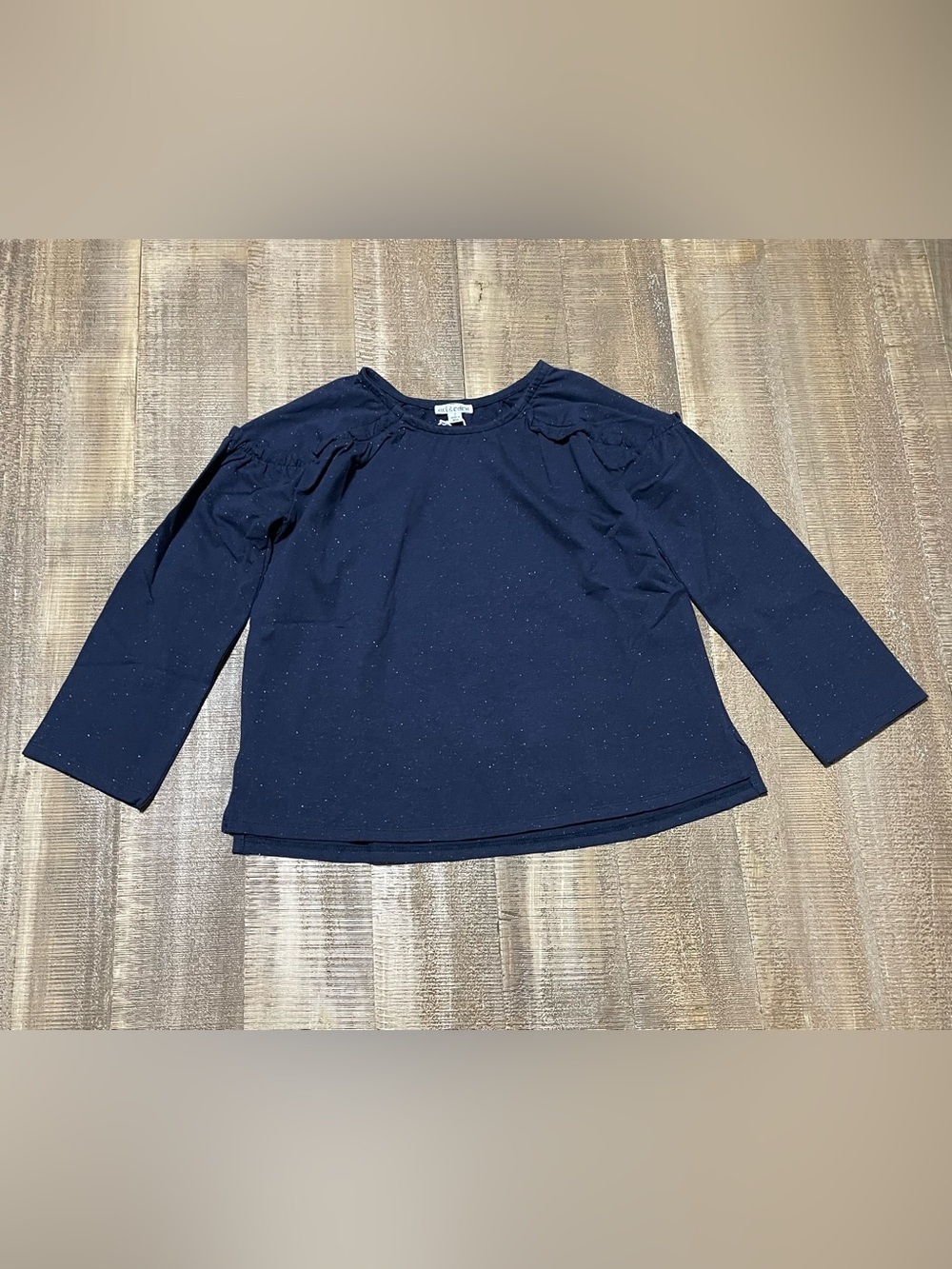 Art & Eden Girls' Navy Long-Sleeve Top NWT
